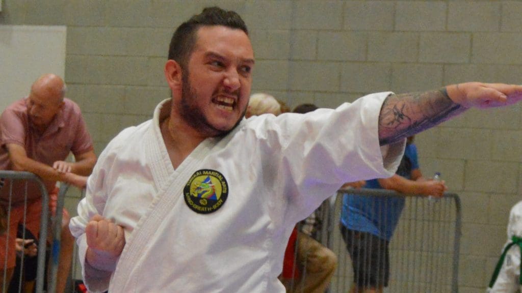 Sensei Matt in Kata Karate Competition